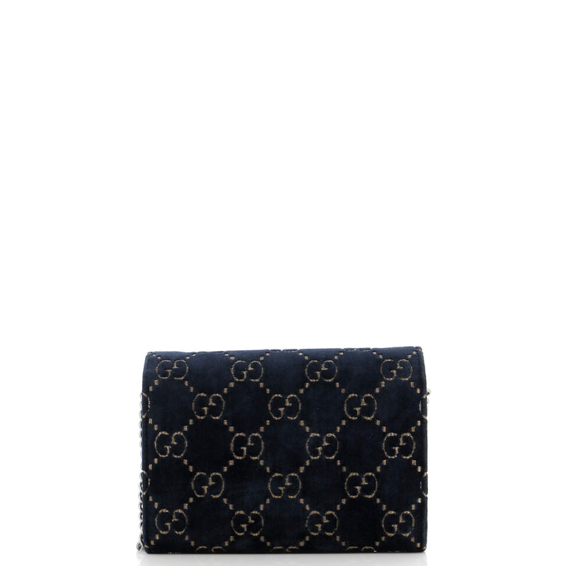 Gucci Dionysus Chain Wallet Gg Velvet