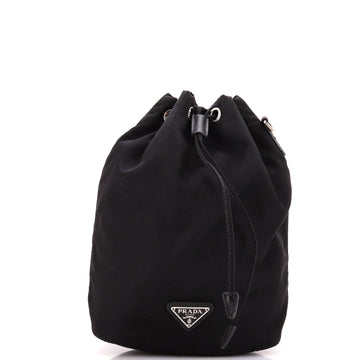 Prada Drawstring Wristlet Bucket Bag