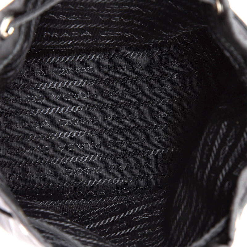 Prada Drawstring Wristlet Bucket Bag