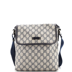 Gucci Flap Messenger Gg Coated Canvas