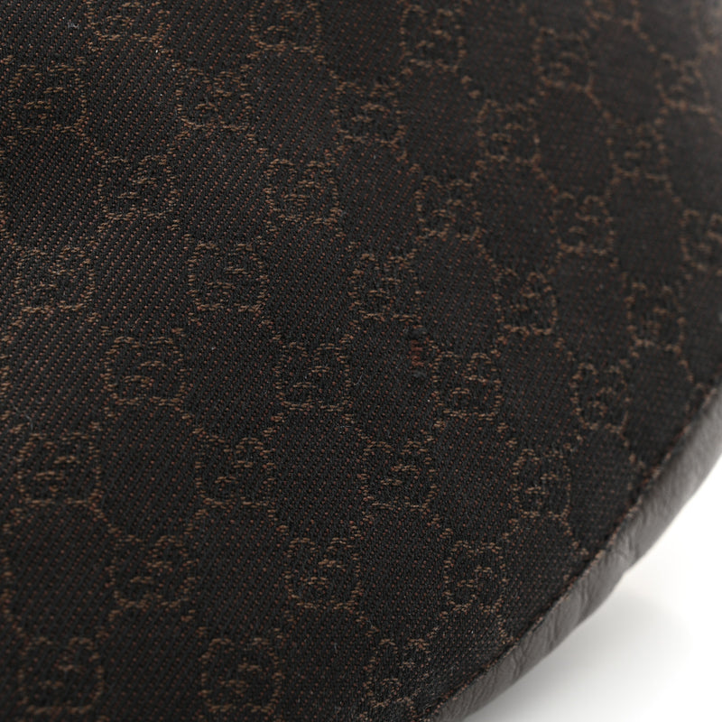 Gucci Denim Half Moon Hobo Dark Brown