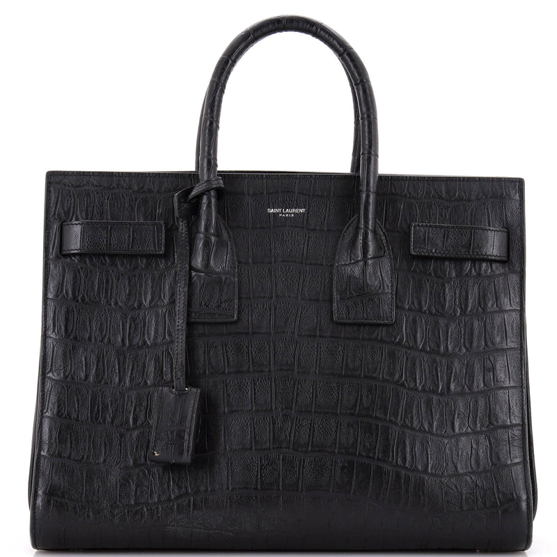 Saint Laurent Sac De Jour Bag Crocodile