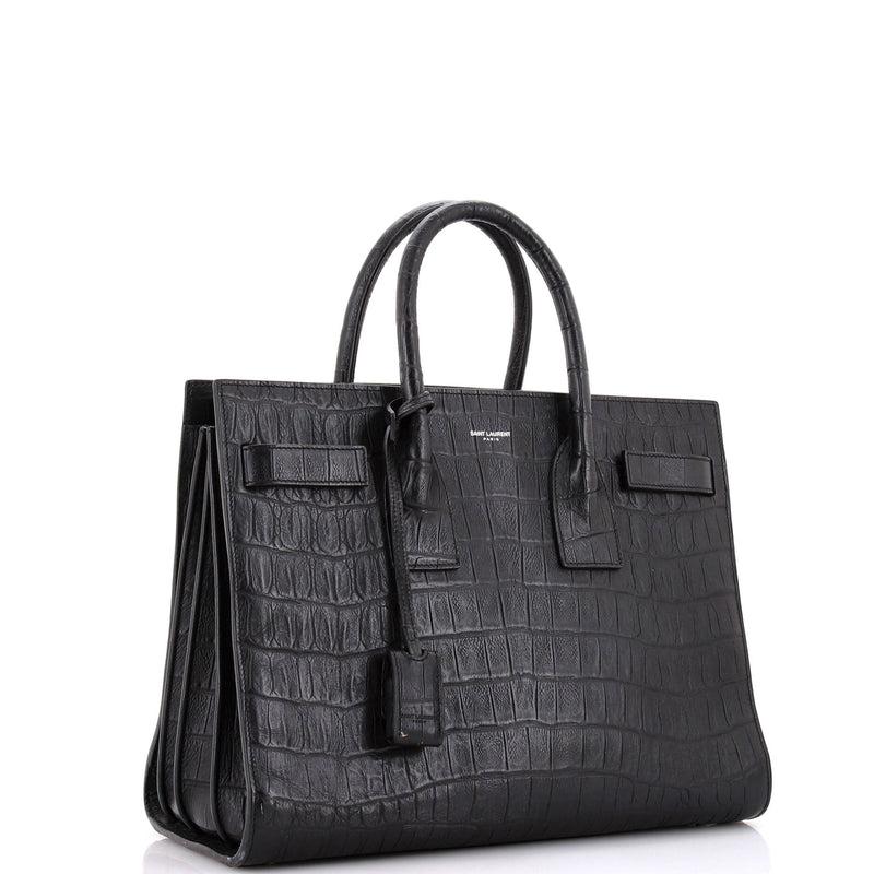 Saint Laurent Sac De Jour Bag Crocodile