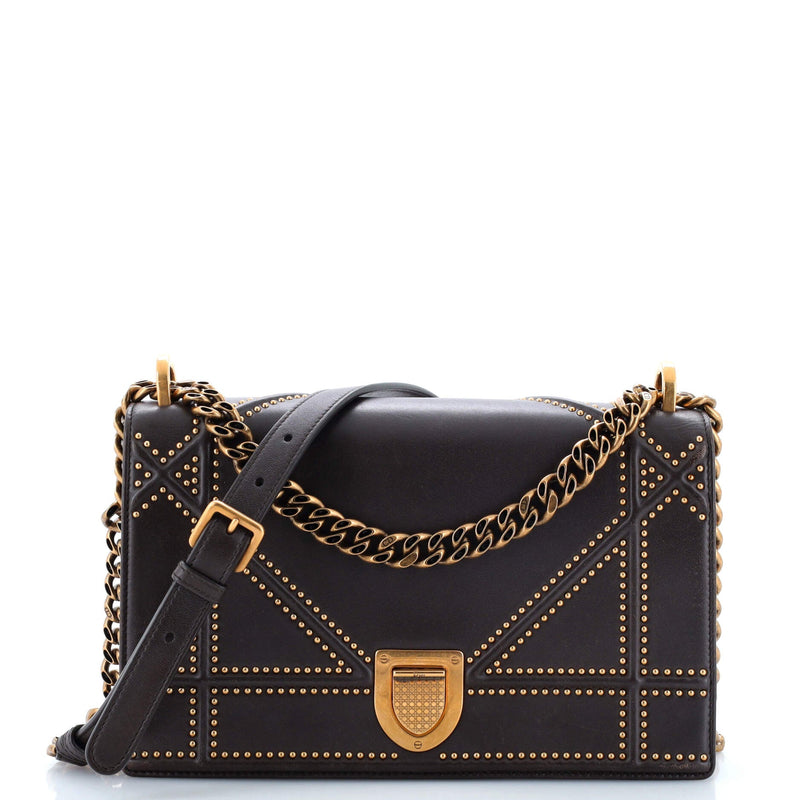 Christian Dior Diorama Flap Bag Studded