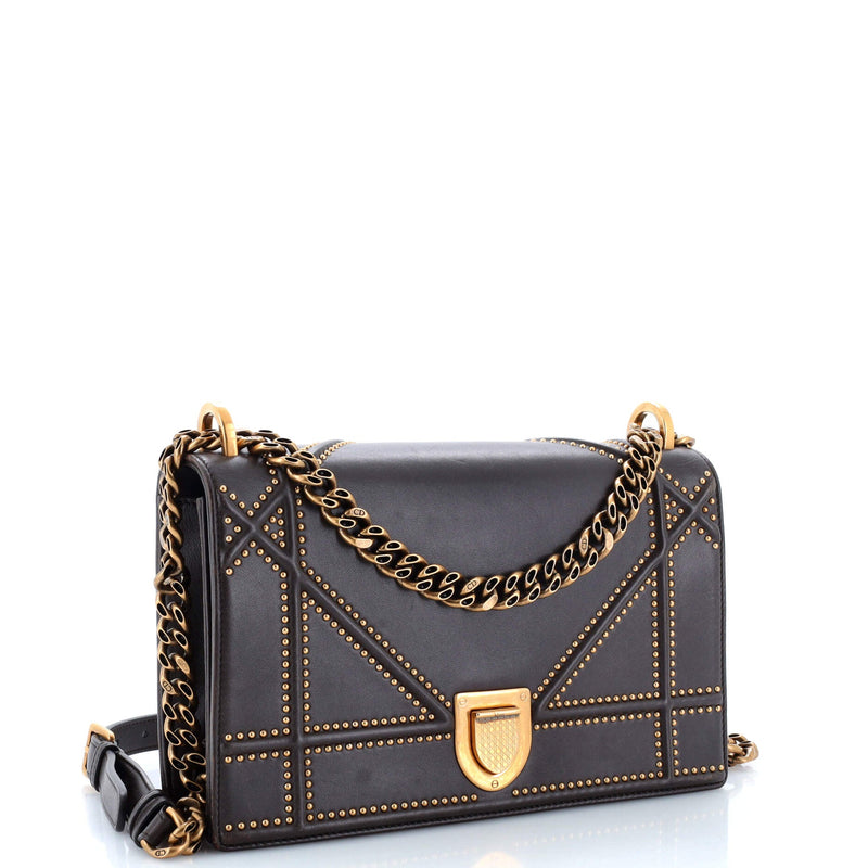 Christian Dior Diorama Flap Bag Studded
