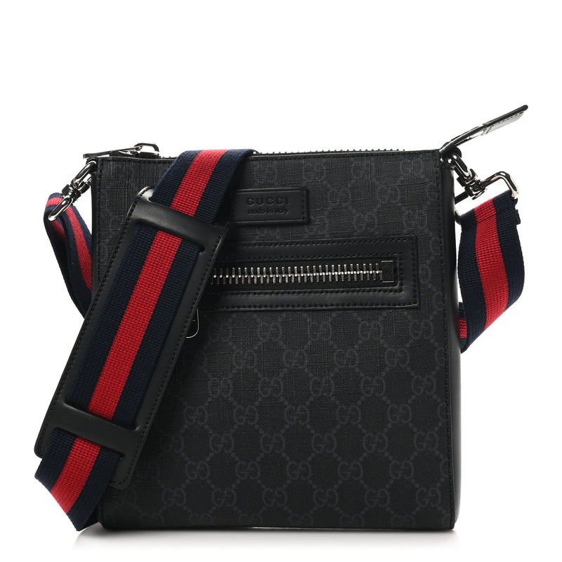 Gucci Gg Supreme Web Small Flat