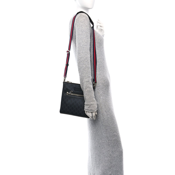 Gucci Gg Supreme Web Small Flat