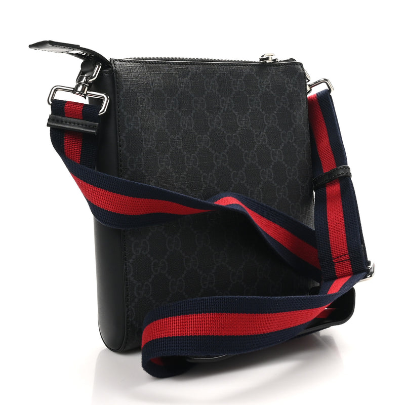 Gucci Gg Supreme Web Small Flat
