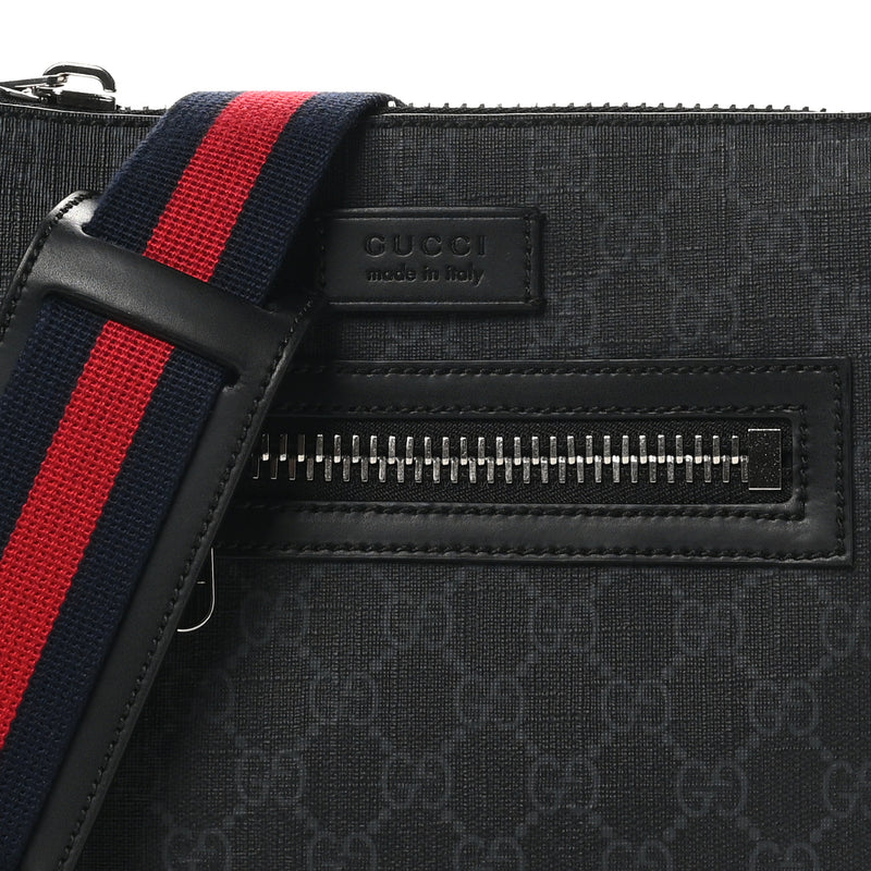 Gucci Gg Supreme Web Small Flat