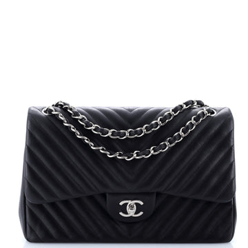 Chanel Classic Double Flap Bag Chevron