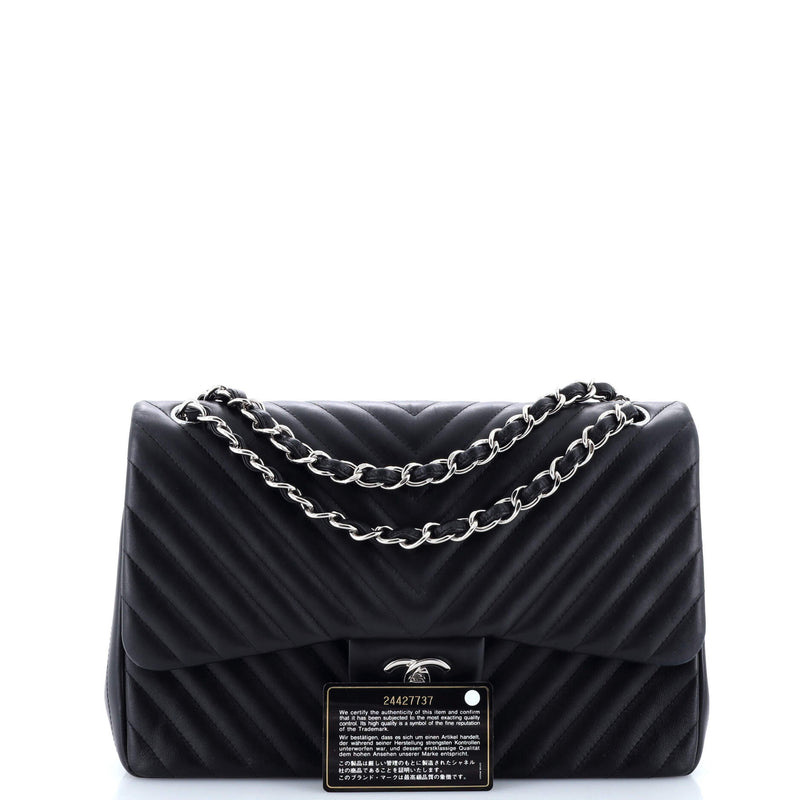 Chanel Classic Double Flap Bag Chevron