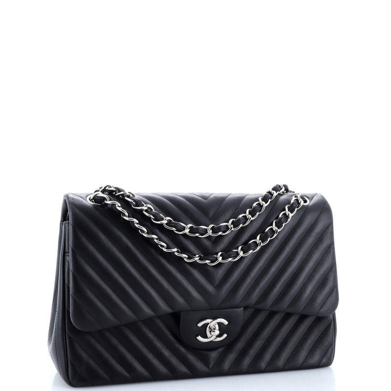 Chanel Classic Double Flap Bag Chevron