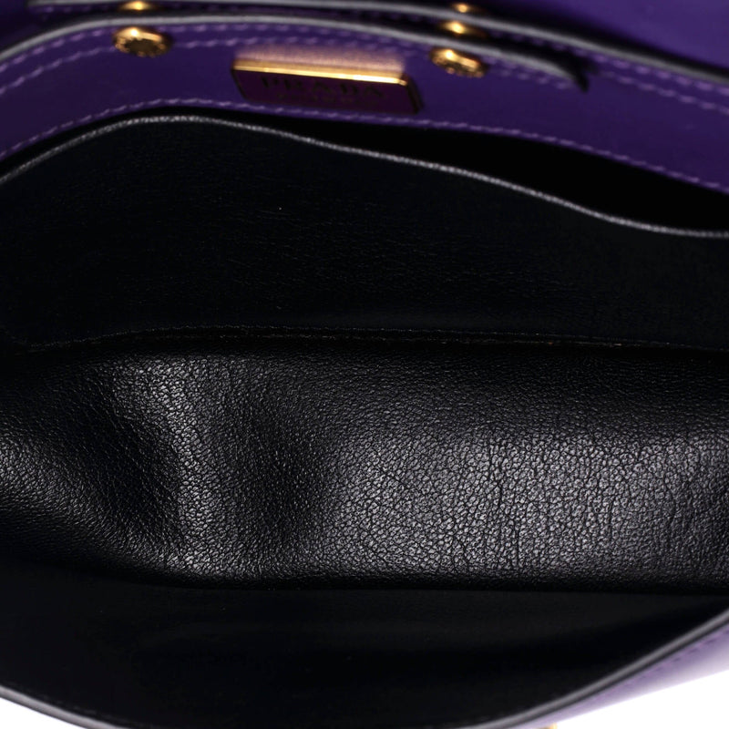 Prada Cahier Chain Clutch City Calf And
