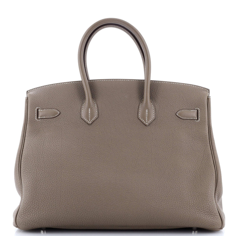 Hermes Birkin Handbag Grey Togo With