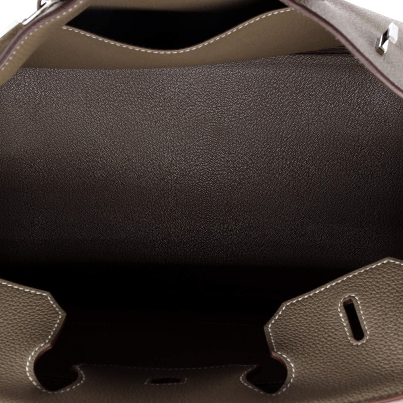 Hermes Birkin Handbag Grey Togo With