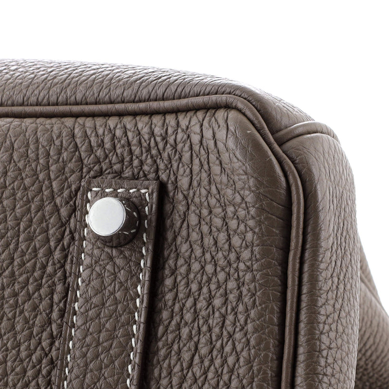 Hermes Birkin Handbag Grey Togo With