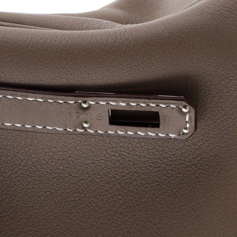 Hermes Kelly Handbag Grey Swift With