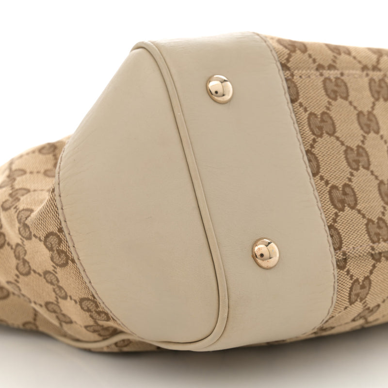Gucci Web Medium Mayfair Tote Off White