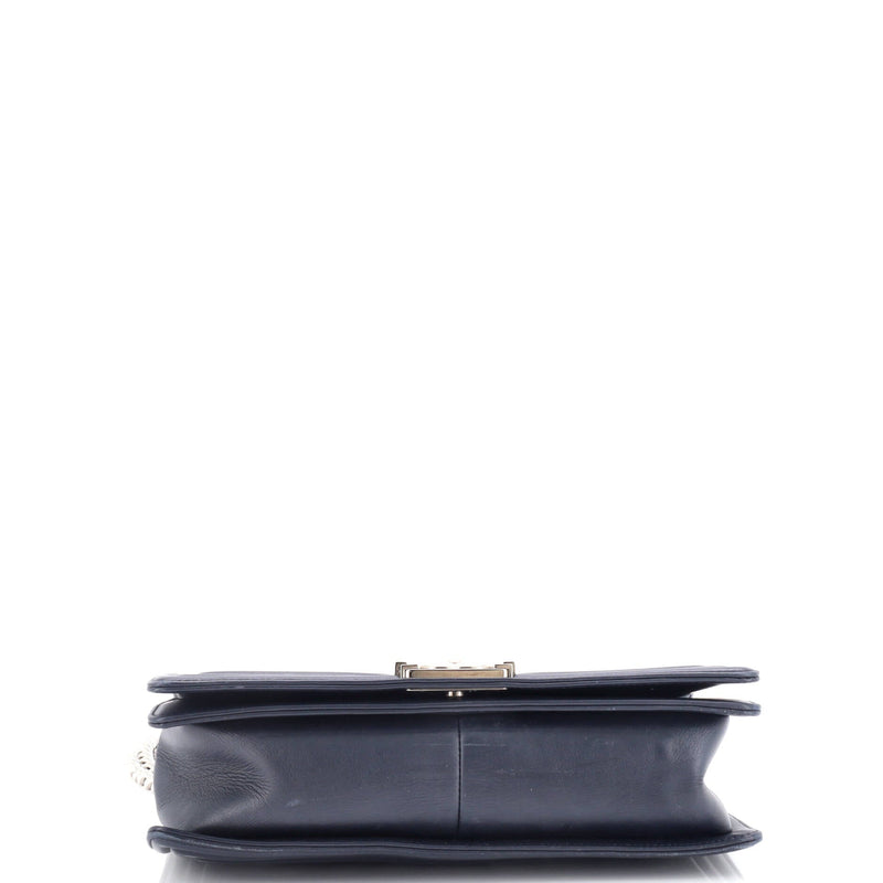 Chanel Boy Flap Bag Chevron Calfskin New