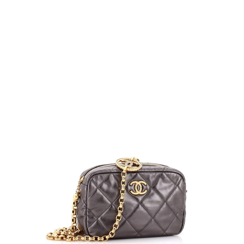 Chanel Cc Pearl Medallion Camera Case