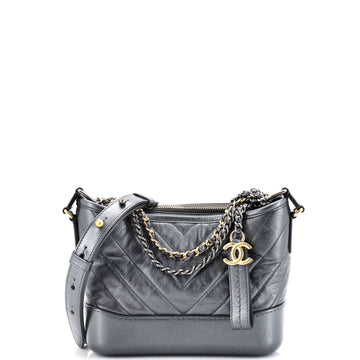 Chanel Gabrielle Hobo Chevron Aged