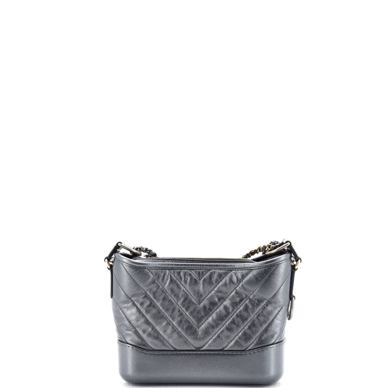 Chanel Gabrielle Hobo Chevron Aged