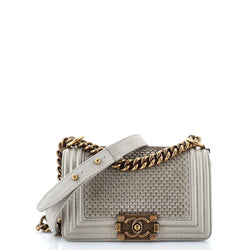 Chanel Boy Flap Bag Scaled Lambskin