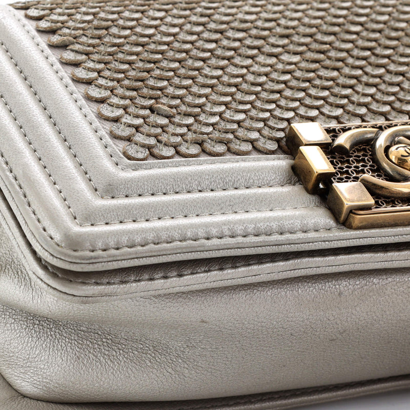 Chanel Boy Flap Bag Scaled Lambskin