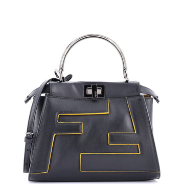 Fendi Ff Logo Peekaboo Bag Leather With