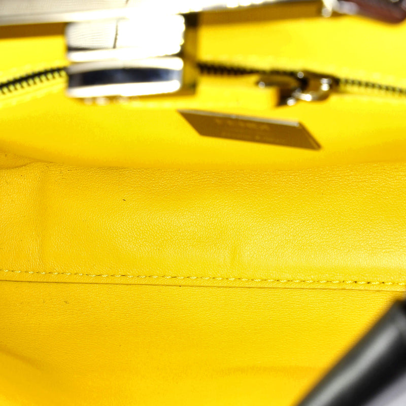 Fendi Ff Logo Peekaboo Bag Leather With