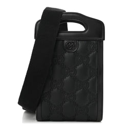 Gucci Nylon Calfskin Enamel Gg Matelasse