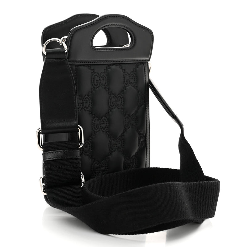 Gucci Nylon Calfskin Enamel Gg Matelasse