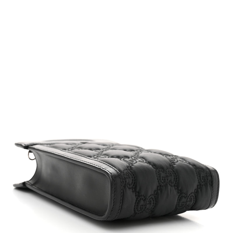 Gucci Nylon Calfskin Enamel Gg Matelasse