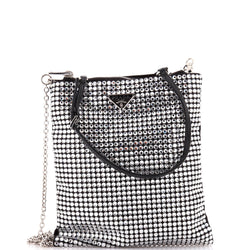 Prada Convertible Open Tote Crystal