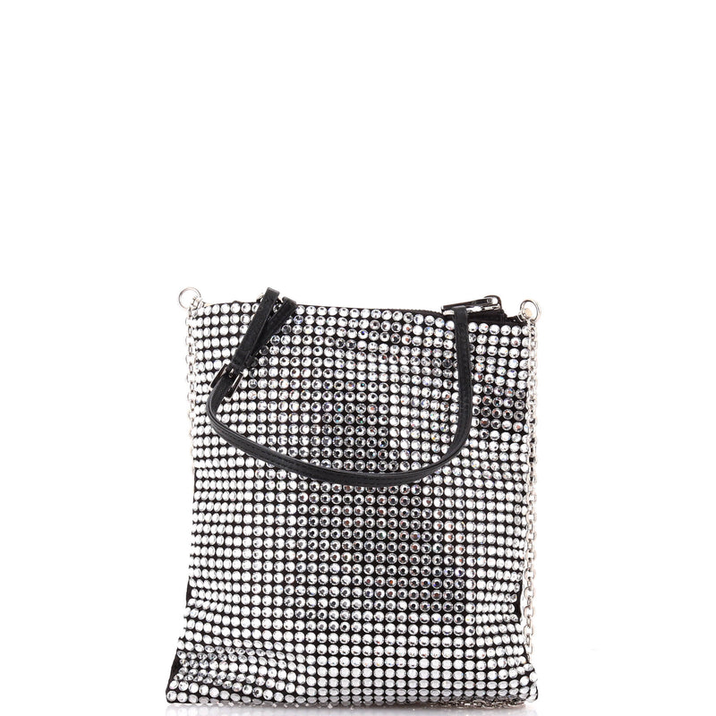 Prada Convertible Open Tote Crystal