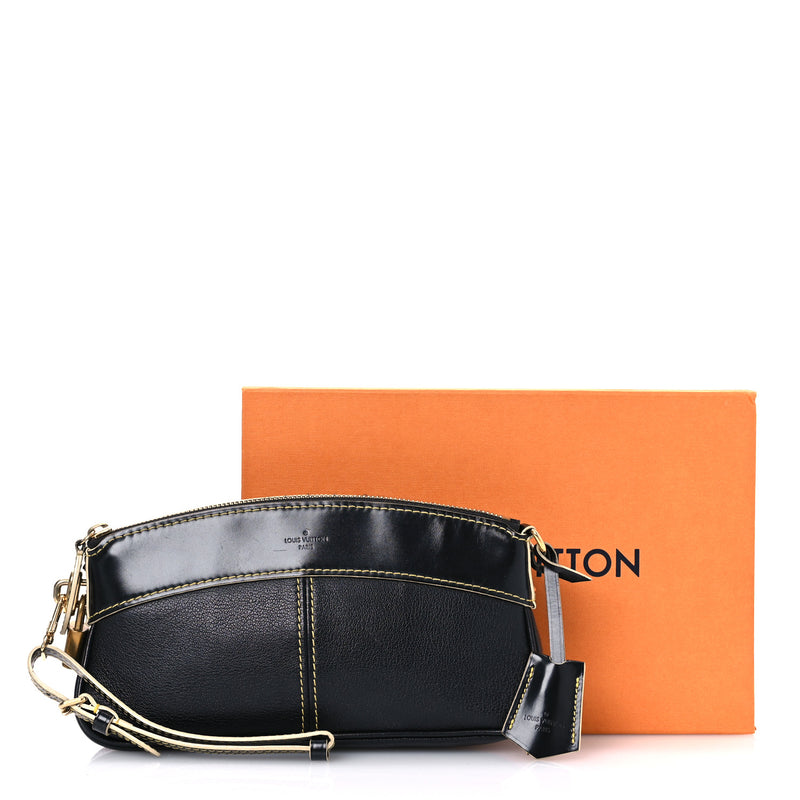 Louis Vuitton Suhali Lockit Clutch Black