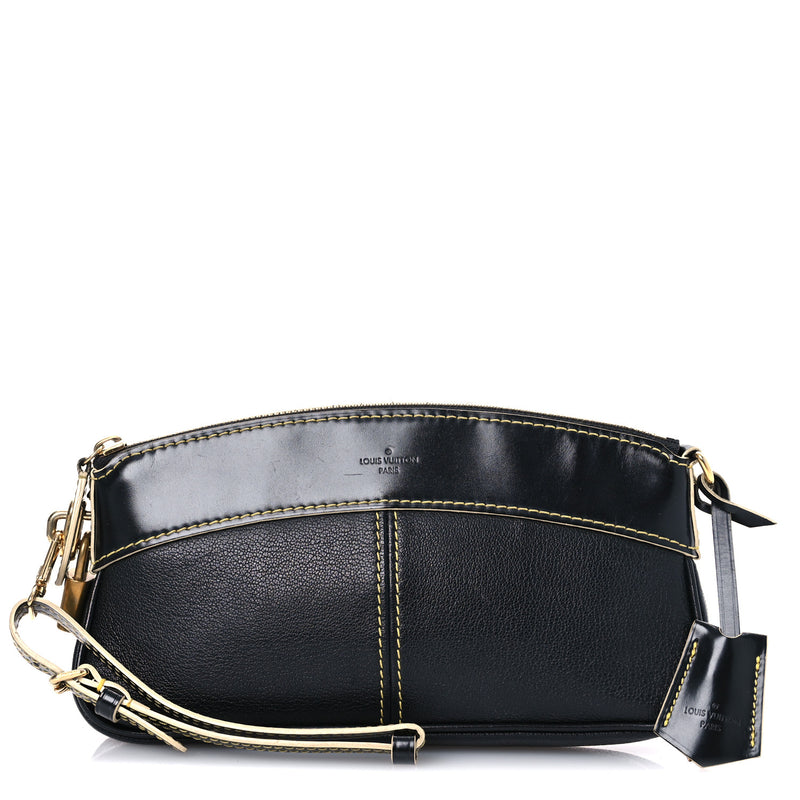 Louis Vuitton Suhali Lockit Clutch Black