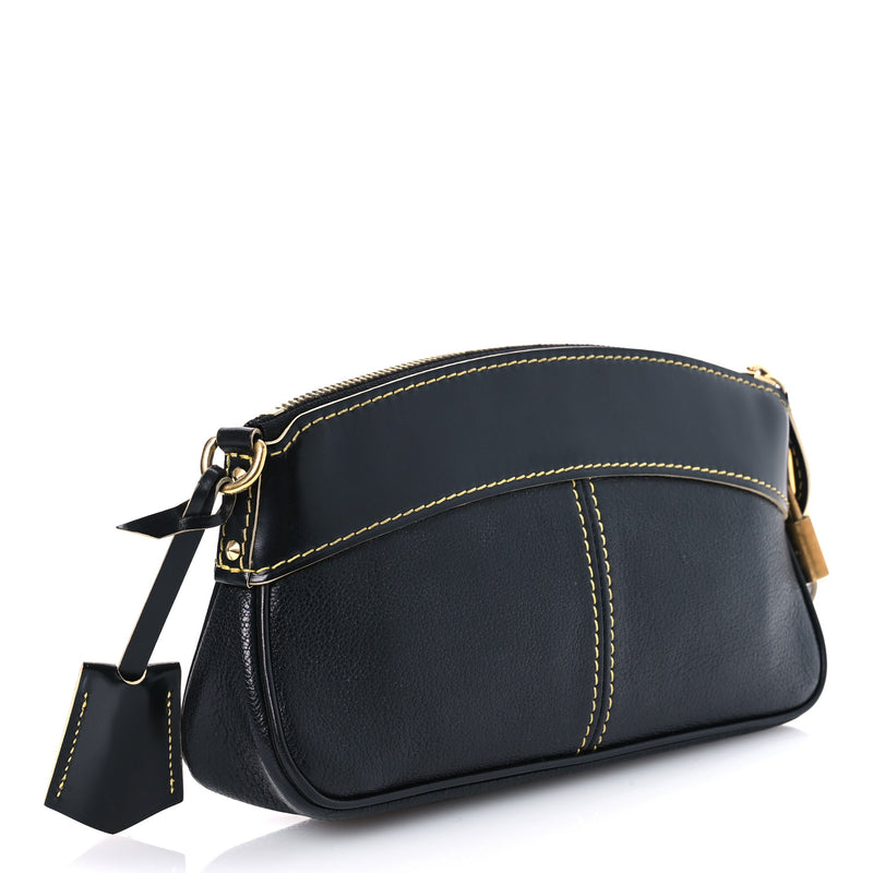 Louis Vuitton Suhali Lockit Clutch Black