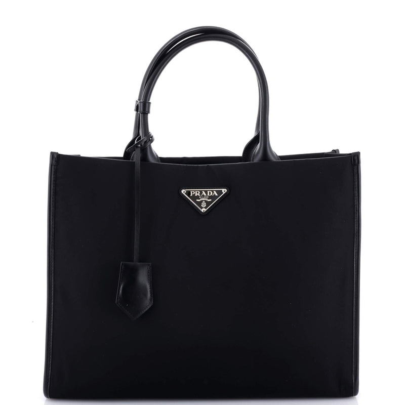 Prada Padded Open Shopper Tote Tessuto