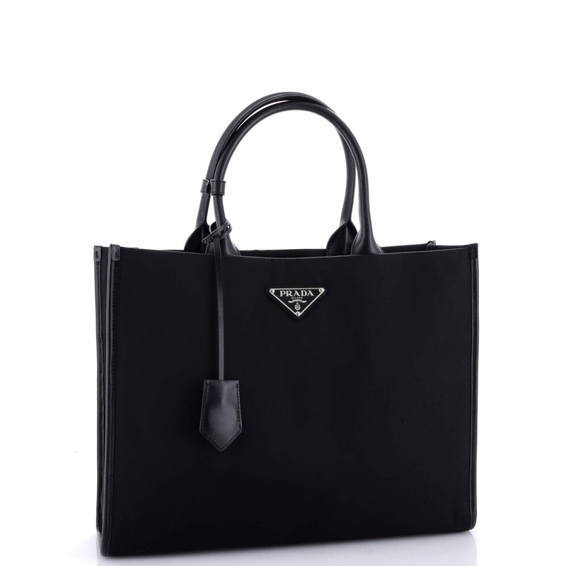 Prada Padded Open Shopper Tote Tessuto