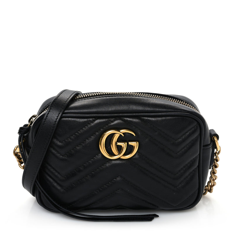 Gucci Calfskin Matelasse Mini Gg Marmont