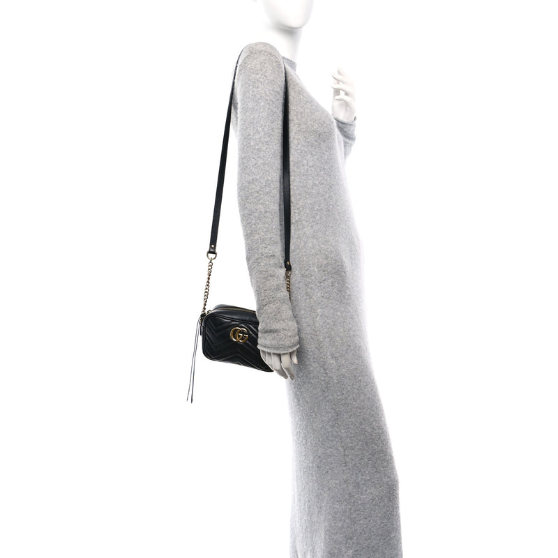 Gucci Calfskin Matelasse Mini Gg Marmont