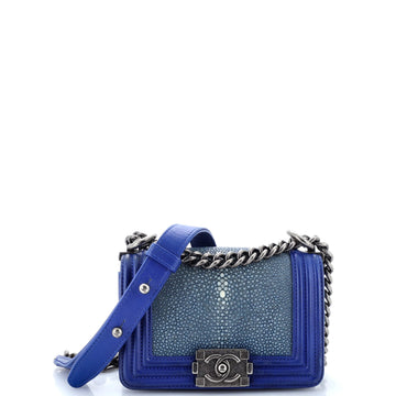 Chanel Boy Flap Bag Stingray Mini