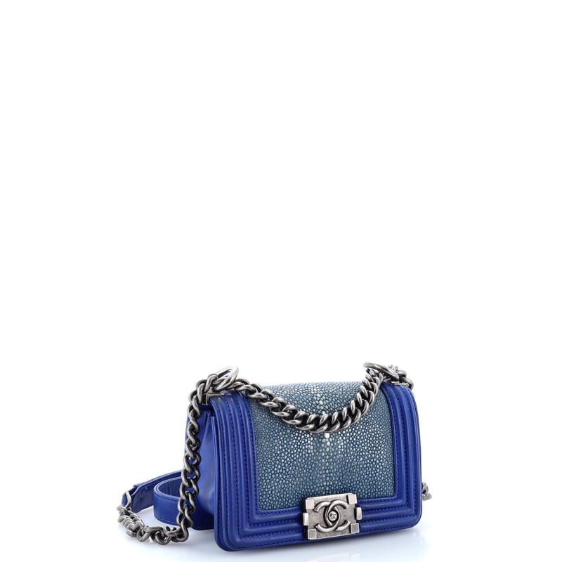 Chanel Boy Flap Bag Stingray Mini