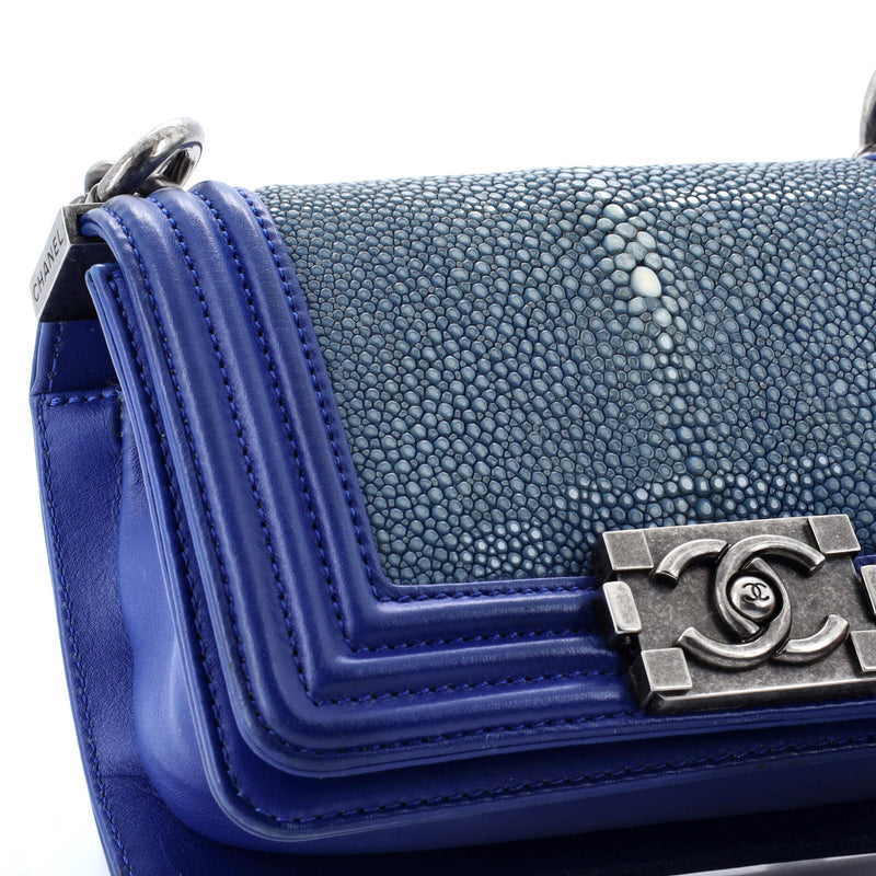 Chanel Boy Flap Bag Stingray Mini