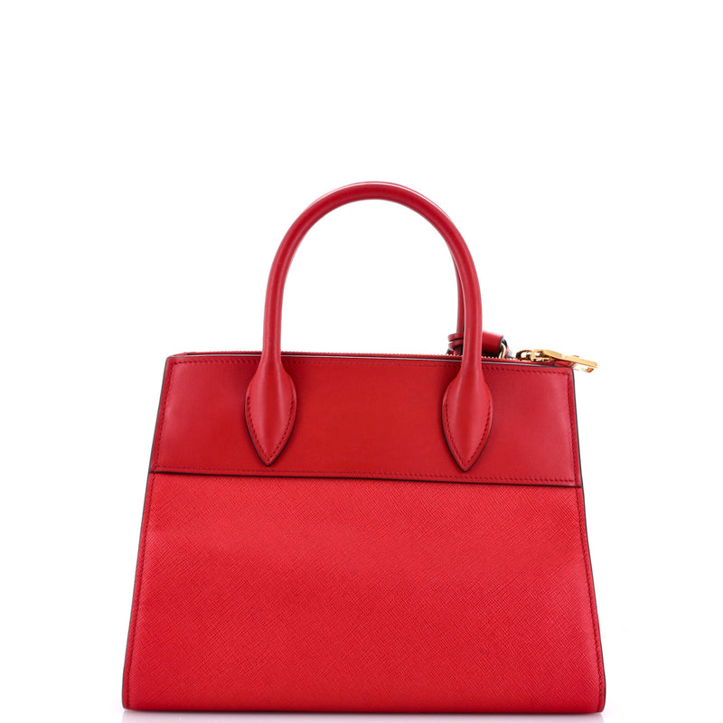 Prada Paradigme Tote Saffiano With City