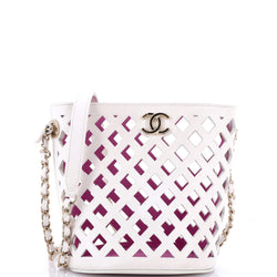 Chanel See Through Drawstring Bucket Bag