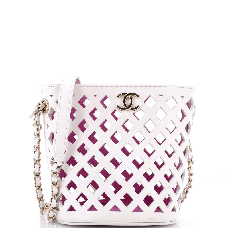 Chanel See Through Drawstring Bucket Bag