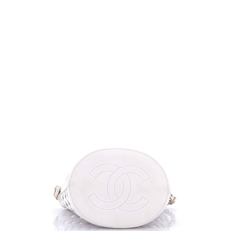 Chanel See Through Drawstring Bucket Bag