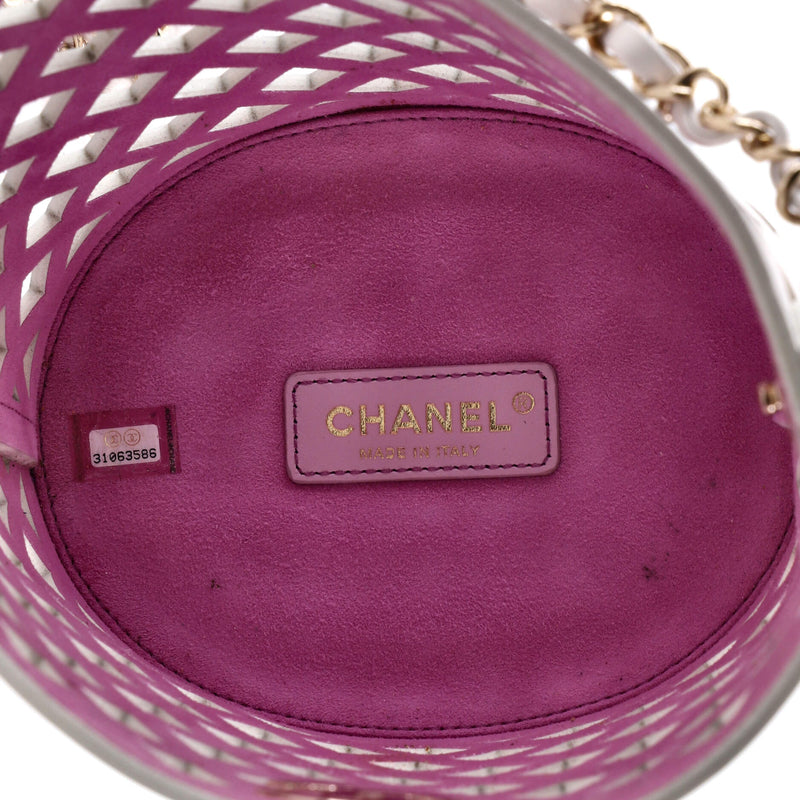 Chanel See Through Drawstring Bucket Bag